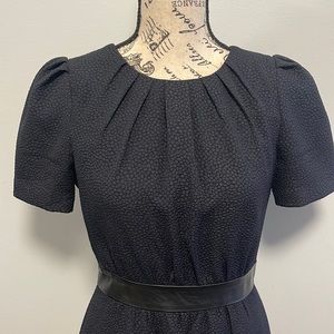 H&M black jaguar black short sleeve dress